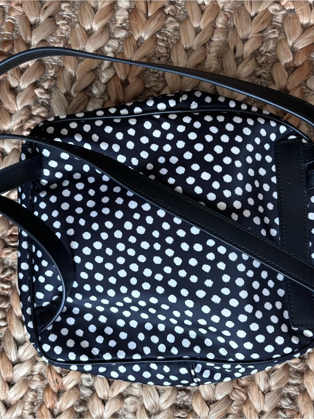 kate spade Black and White Polka Dot Mini Backpack